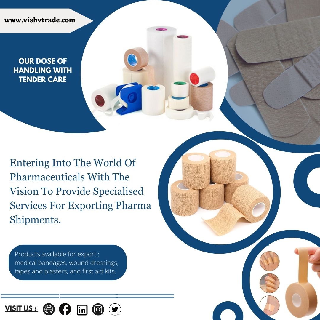 At Vishvtrade, we take care of all the essential points when it comes to pharma logistics. Join us to complete the vision of providing specialised services for exporting pharma shipments across the world.

#exportimport #exporter #pharma #pharmaexport  #healthcare #vishvtrade