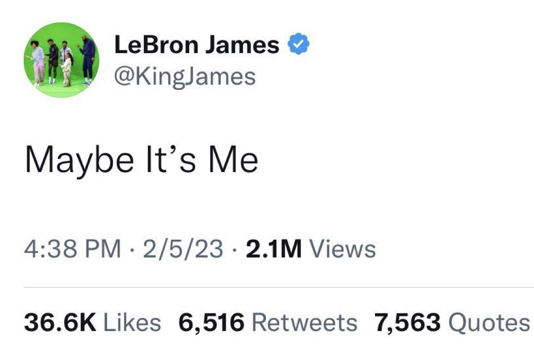 Lebron tweeting this at the height of the Kyrie Trade Rumours was crazy 😭