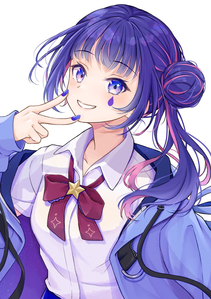 「#おえかきピエロ #星野夜空  星野夜空さん1.5周年記念おめでとう御座います〜」|R灰 4月中旬以降依頼募集中のイラスト