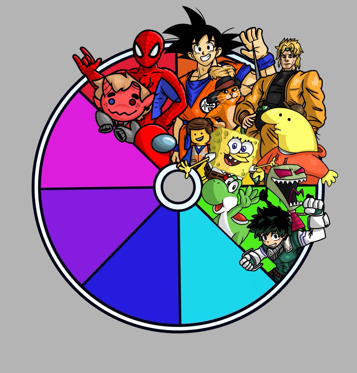 Green characters are done! Time for some cyan characters! Give me some of your favorite cyan colored characters and I’ll draw my favorites!! 

#Yoshi #InvaderZim #MyHeroAcademia