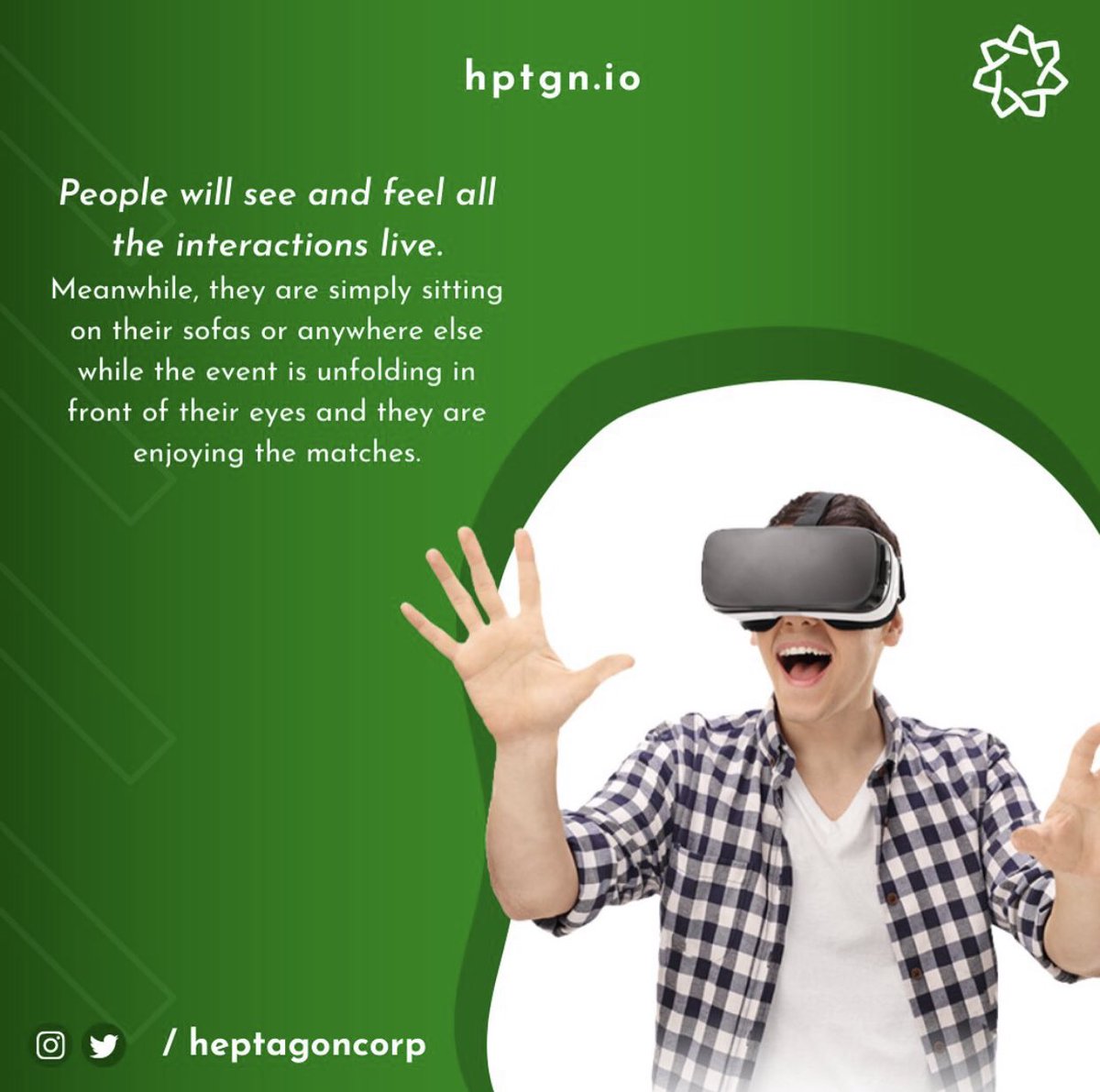 In Heptagon Metaverse, people are not only users who play sports or play games, but also business owners who can market their products in businesses that they will built interactively
ℹ️hptgn.io
#Hepta #crypto #NFTGiveaways #Metaverse #LiveStream #vr #vrsport #nft