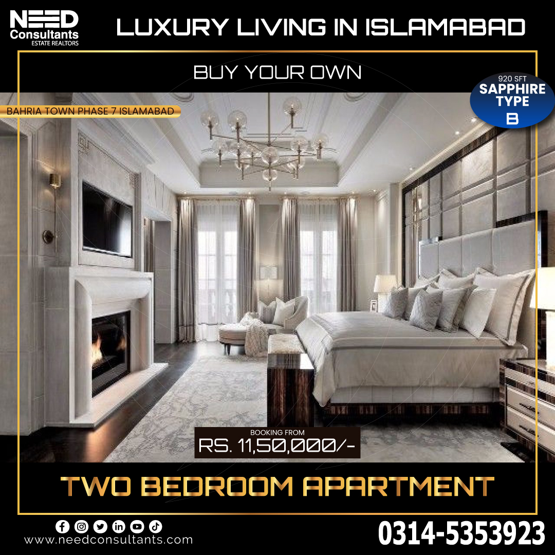 needconsultants's tweet photo. If you’re looking for an amazing two-bedroom luxury apartment in Islamabad!
 #twobedroom #twobedroomflat #flatforsale #flatsforsale #apartmentliving #apartmentforsale #realestateinvestor #realestateinvestment #property #properties #propertyinvestment #investors #investor #invest https://t.co/3z5T2zTGSH