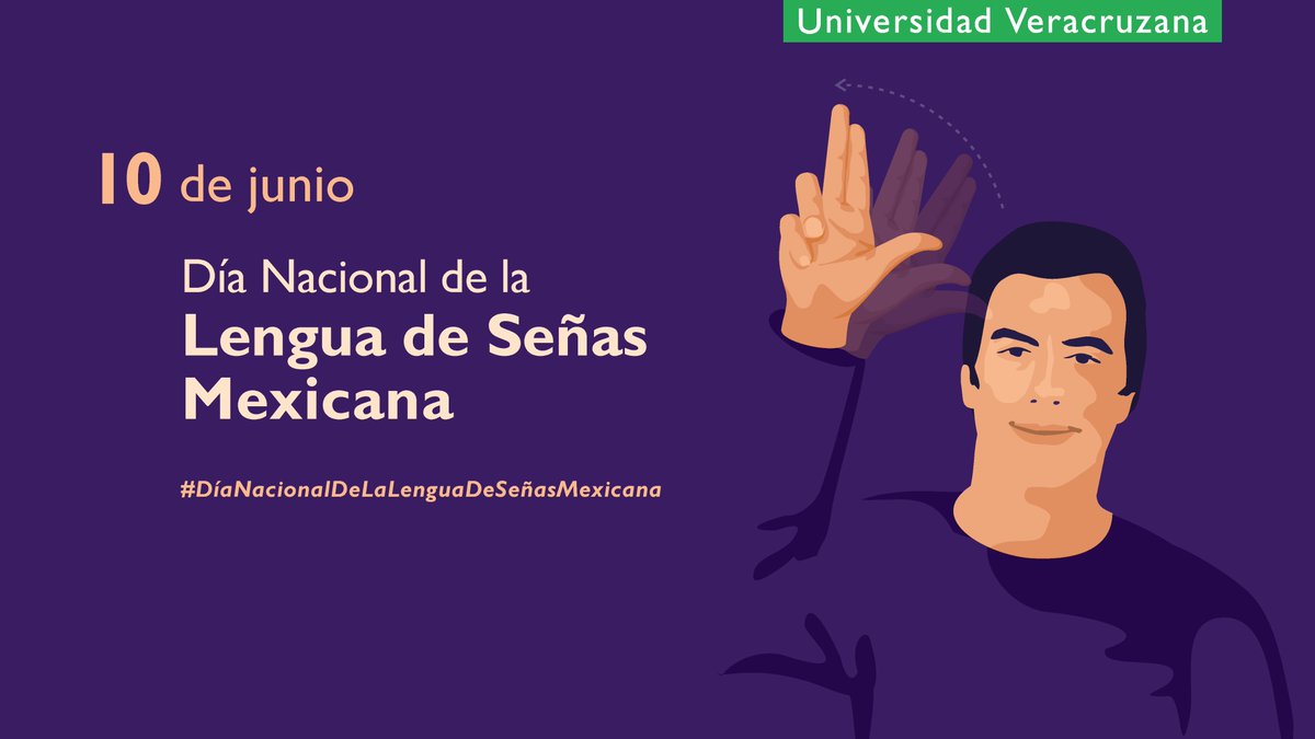UVeracruzanaMx's tweet photo. Hoy celebramos el Día Nacional de #LenguaDeSeñas, reconocida oficialmente como una lengua nacional y que forma parte del patrimonio lingüístico de nuestro país.  

Desde la UV celebramos la igualdad lingüística y trabajamos por una sociedad más inclusiva. #LSM https://t.co/HsJ7ndmJHA