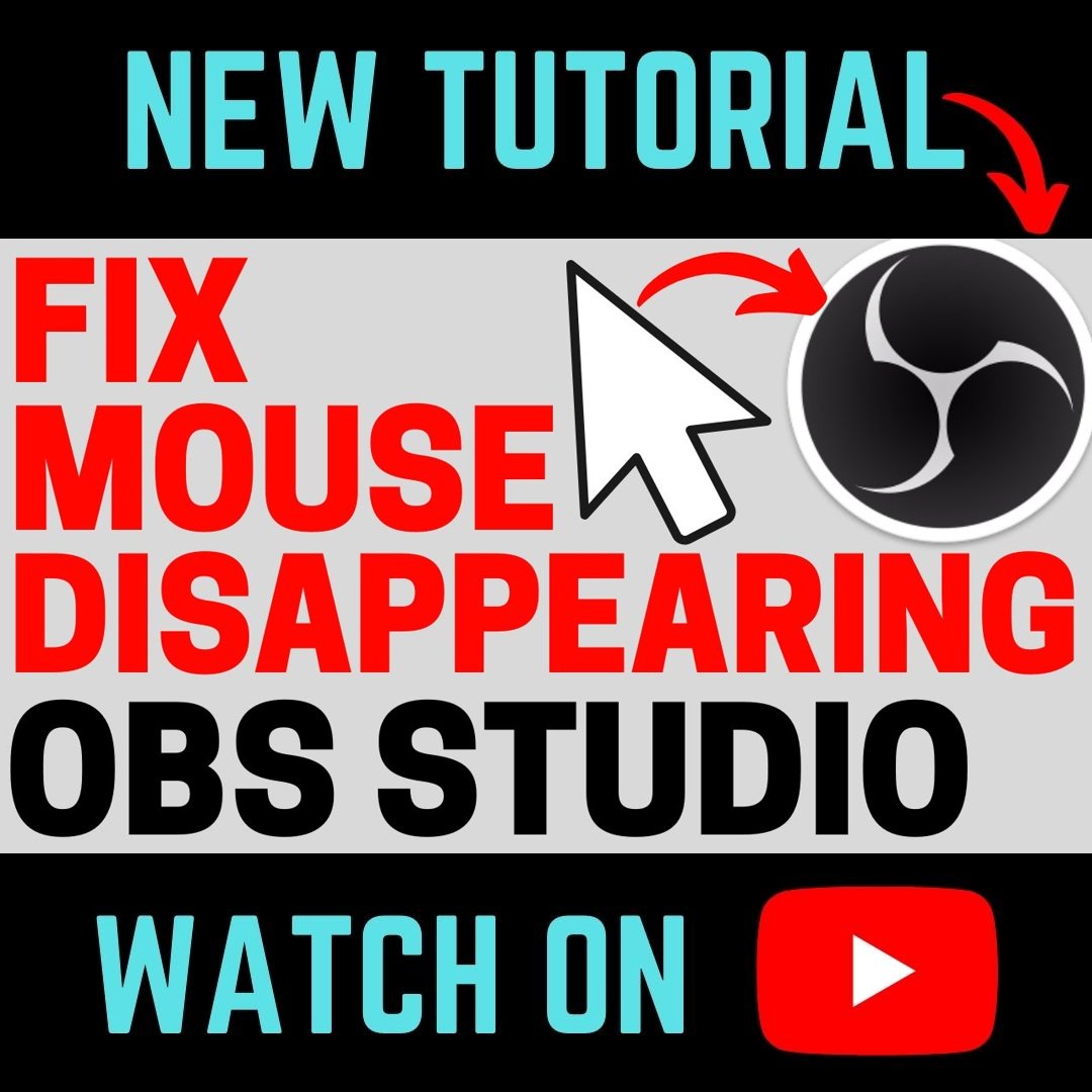GaugingGadgets's tweet image. 👉youtu.be/o1pcUbezgM4 How to Fix Mouse Disappearing in OBS Studio  #OBSStudio #OBS #OBSTutorial