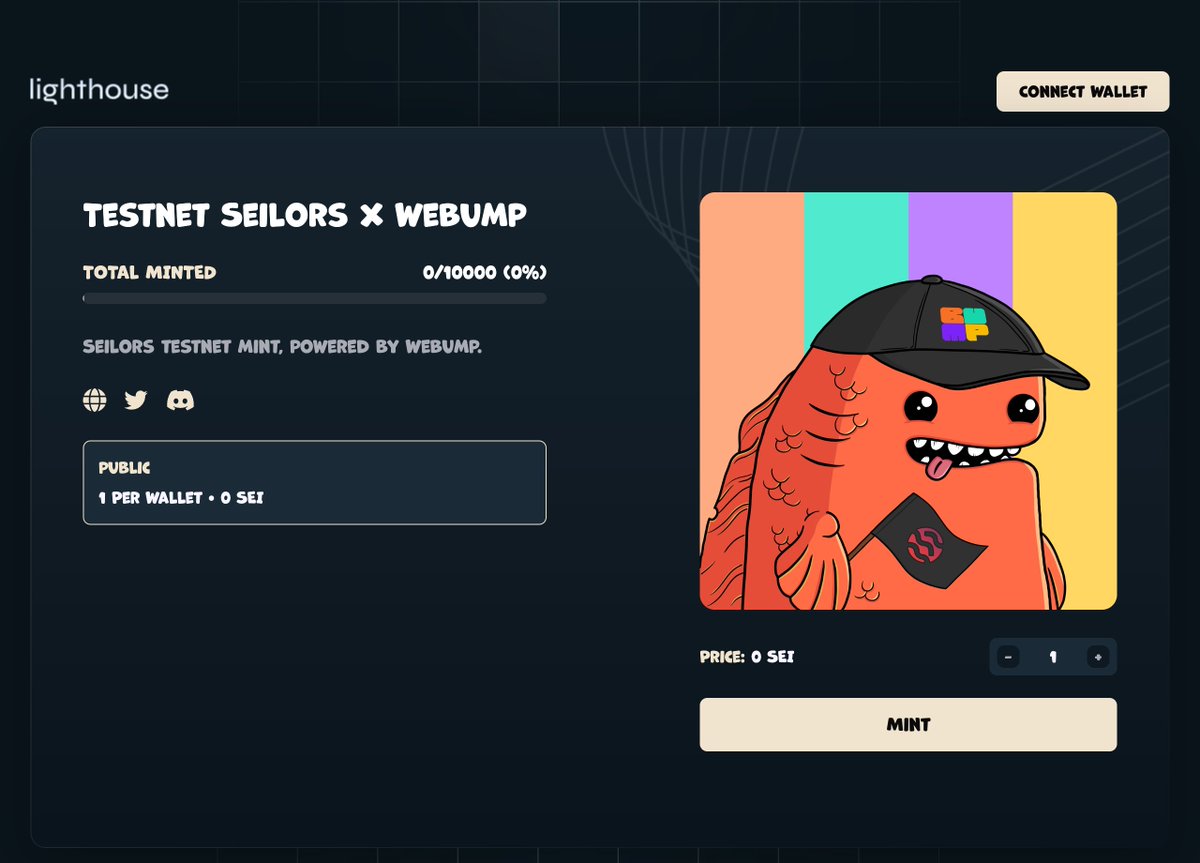 SeilorsNFT's tweet photo. 🚢 TESTNET MINT LIVE NOW 🚢

Head to https://t.co/qRjp56Hxjc, mint and tweet your Seilor.

100 lucky testers will receive WL for the official mint 👀

Powered by @WeBump_ 🟧🟩🟪🟨