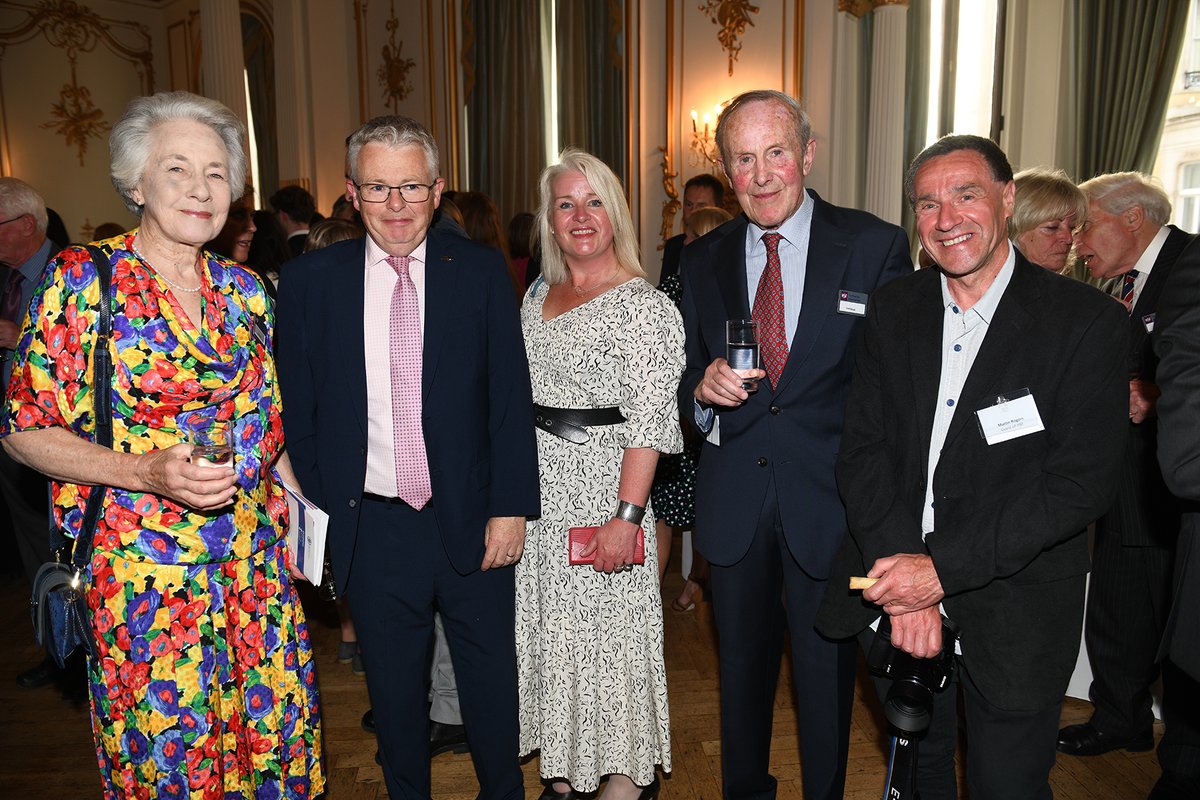 MeathCharity's tweet photo. Lucy Miguda, Head of Fundraising was delighted to attend a reception to celebrate the 150th anniversary of The Hospital Saturday Fund. Presenting cheques to many charities including The Meath, were special guests Graham Norton and Lesley Garrett. #grateful #epilepy @HSFCharity https://t.co/ObXNfuOtlg