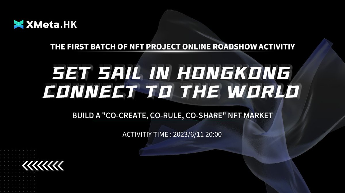 📣 Roadshow Alert! 🎉

Join us for an epic roadshow event with inspiring speakers, streaming live on YouTube! 📺

🏆3 x First NFT whitelist 

- Follow <a href="/XMeta_Hkong/">X-Meta.HK</a> 
- like &amp;. retweet
- tag 3 friends

⏰48hrs
Click the link ,Schedule it.
youtube.com/live/89ip3h0eg…

#NFT #Giveaway