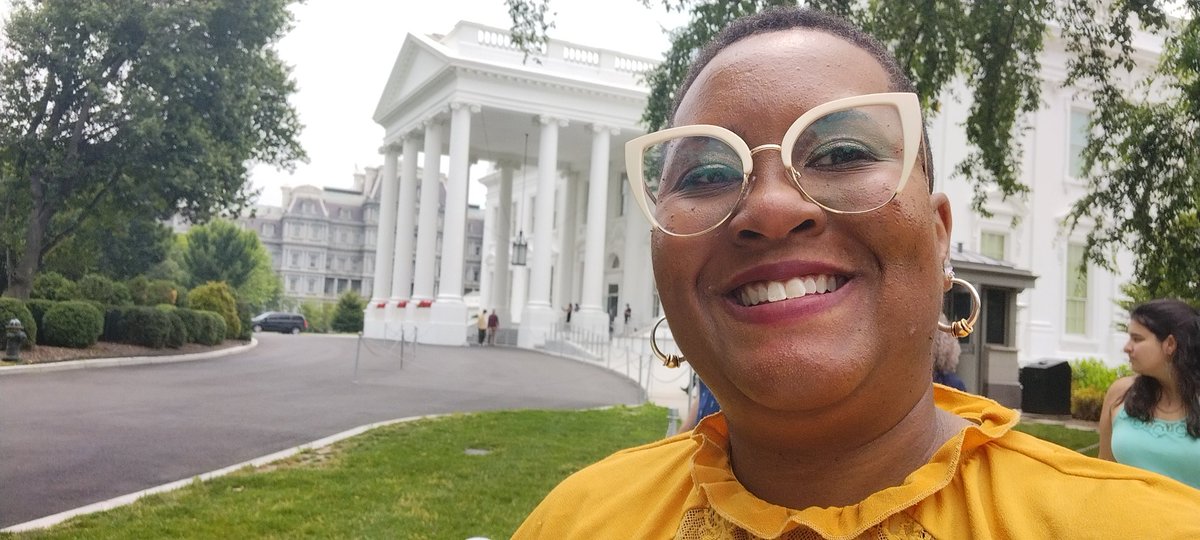I just got back from the @WhiteHouse for #PrideMonth I'm still in awe that I got to represent #toledo as out and proud #BlackLGBTQ #electedofficial 
@HRC @NBJContheMove @Honesty4OhioEd @BlackLGBTQplus @VictoryFund @TeamLPAC 
#HappyPride #ProtectTransKids #publiceducationmatters