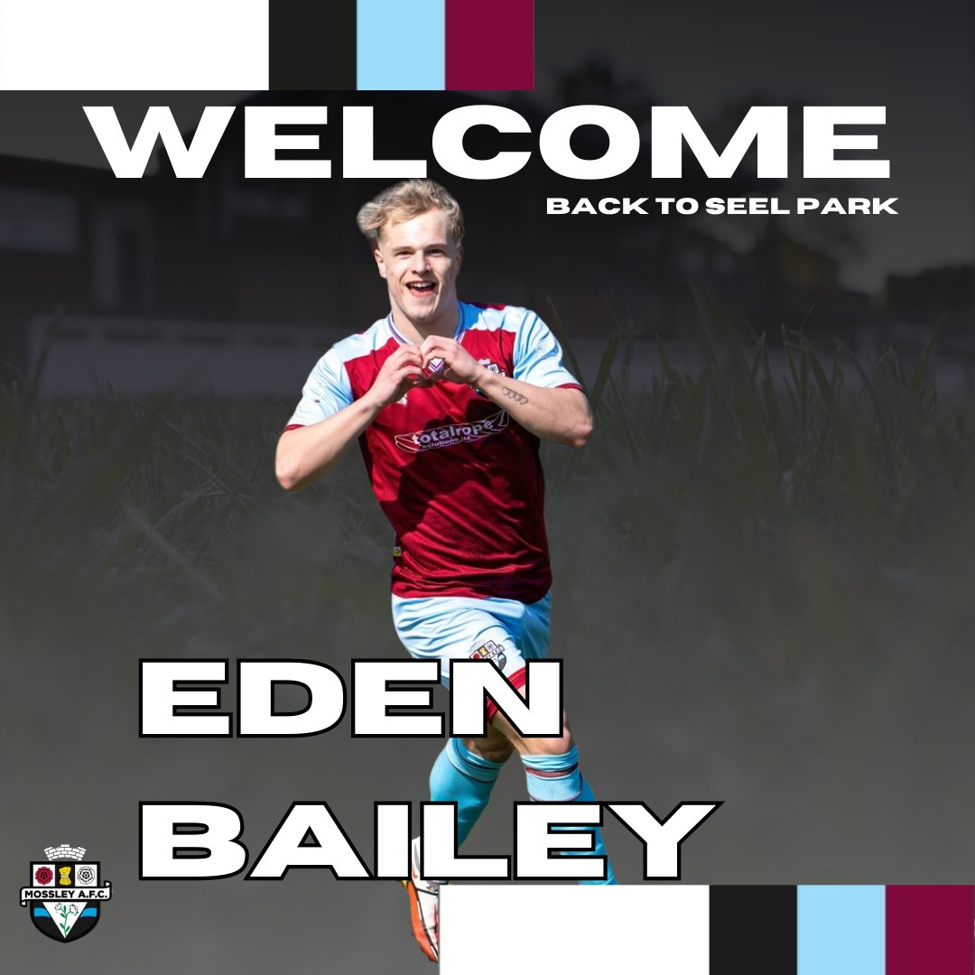 𝗘𝗱𝗲𝗻 𝗕𝗮𝗶𝗹𝗲𝘆 𝗶𝘀 𝗯𝗮𝗰𝗸 𝗮𝘁 𝗦𝗲𝗲𝗹 𝗣𝗮𝗿𝗸!

We're delighted to announce the signing of Eden Bailey who returns to Seel Park after his loan spell last season.

Full story ⬇️
mossleyafc.co.uk/eden-bailey-is…

Welcome back to Seel Park, @3denbailey!

⚪⚫