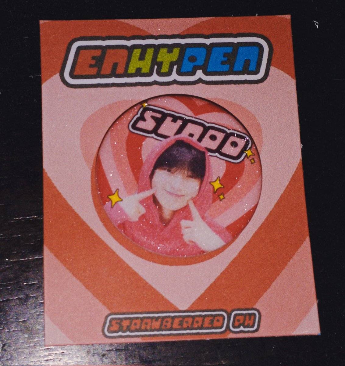 PDJS02's tweet photo. hi (⁠☆⁠▽⁠☆⁠) sunoo powerpuff pin arrived today huhu thank you for the ga po !!  @osumbns 

the cute pin is from 🫶@strawberreoph 

#memeproofs 
#fromstrawberreo https://t.co/ggHqDNI9sH
