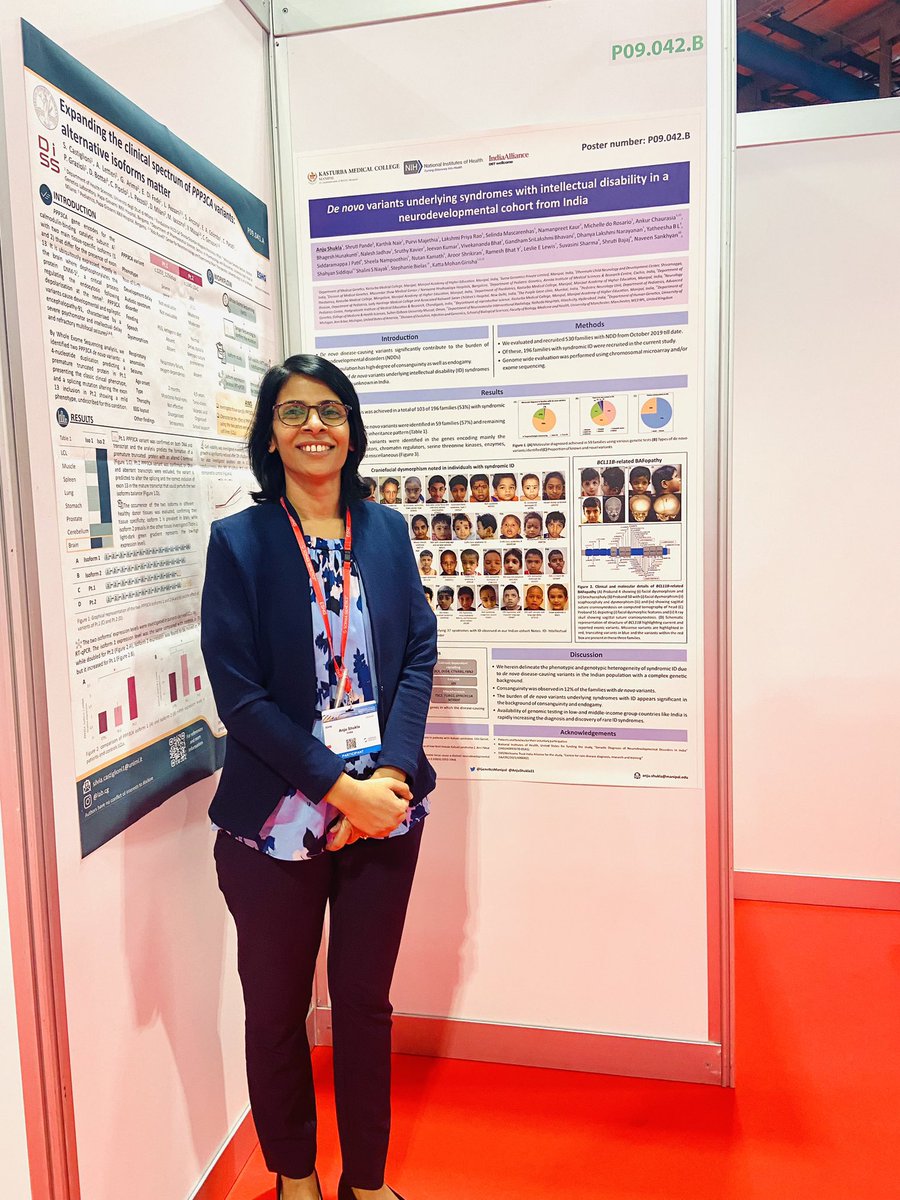 Anju (@anjushukla21) on Twitter photo Feels great to keep on coming back to this interesting meeting irrespective of the long travel #ESHG2023. Presenting the burden of de novo variants in ID <a href="/ShrutiPande6/">Shruti_Pande</a> <a href="/MajethiaPurvi/">Purvi Majethia</a> <a href="/India_Alliance/">DBT/WT India Alliance</a> <a href="/kmc_manipal/">KMC Manipal</a> <a href="/MAHE_Manipal/">Manipal Academy of Higher Education</a> <a href="/GeneticsManipal/">Medical Genetics Manipal</a> Feels great to keep on coming back to this interesting meeting irrespective of the long travel #ESHG2023. Presenting the burden of de novo variants in ID <a href="/ShrutiPande6/">Shruti_Pande</a> <a href="/MajethiaPurvi/">Purvi Majethia</a> <a href="/India_Alliance/">DBT/WT India Alliance</a> <a href="/kmc_manipal/">KMC Manipal</a> <a href="/MAHE_Manipal/">Manipal Academy of Higher Education</a> <a href="/GeneticsManipal/">Medical Genetics Manipal</a>