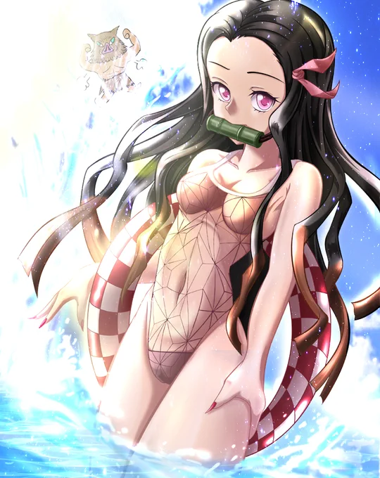 #なめこイラスト #鬼滅の刃 #竈門禰󠄀豆子
