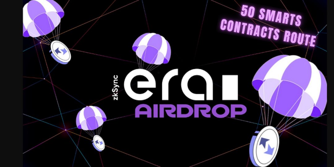 1/ AIRDROP HUNT 🪂

𝘇𝗸𝗦𝘆𝗻𝗰 𝗦𝗺𝗮𝗿𝘁𝘀 𝗖𝗼𝗻𝘁𝗿𝗮𝗰𝘁𝘀

A low-cost strategy, that will allow you to interact with 50 different Smarts Contracts on #zkSync and increase your chances of airdrop

⏳ Estim. time : 45min
💸 Cost : Less than $20

#airdrop #airdrops