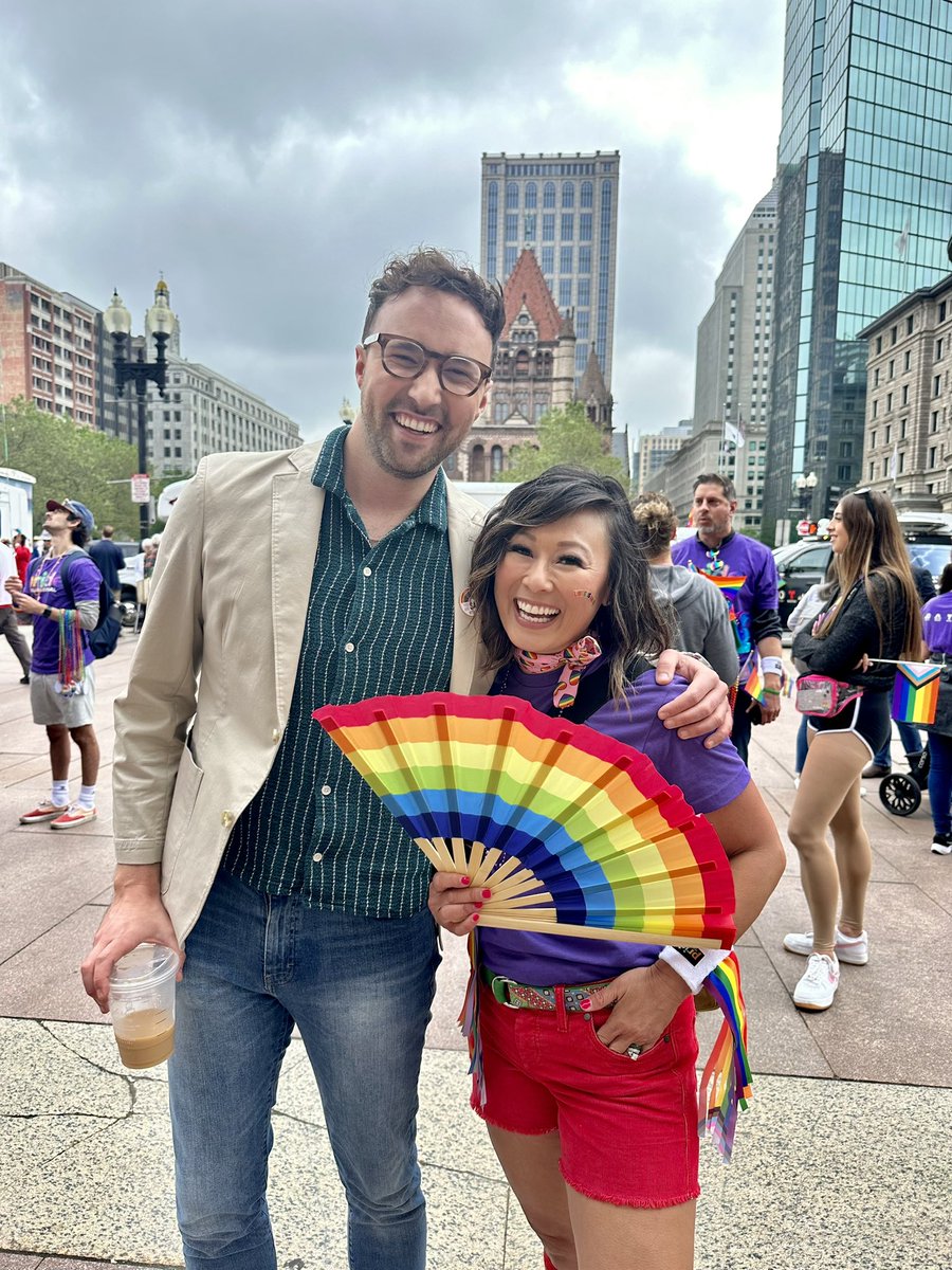 susantran's tweet photo. The #TeamNBC Pride peeps are ready for #PrideInBoston!!! #NBC10Boston #NECN #Boston https://t.co/4NhYfPRbvL