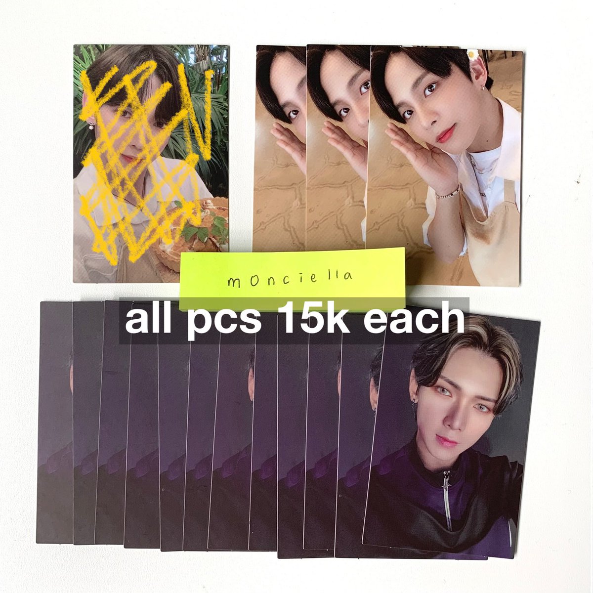 wts / lfb / want to sell

ateez san mingi jongho hongjoong wooyoung misc pcs id postcard n sticker
💵 in pict (IDR🇮🇩)

negotiable IF buy > 3 !
questions? dm

📍 tangerang selatan, ina
✅ ww buyers with ww address or ina address
t. 에이티즈 양도 #pasarateez #ateezwts #ateezsale