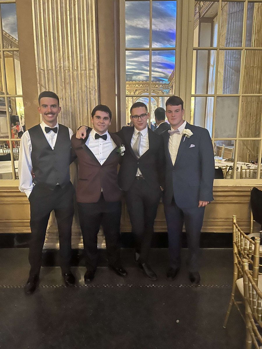 LpoolTennis's tweet photo. Senior Varsity Tennis team looking sharp for their senior ball!  4 amazing young men with an awesome future ahead! https://t.co/jbzmDZnfV1