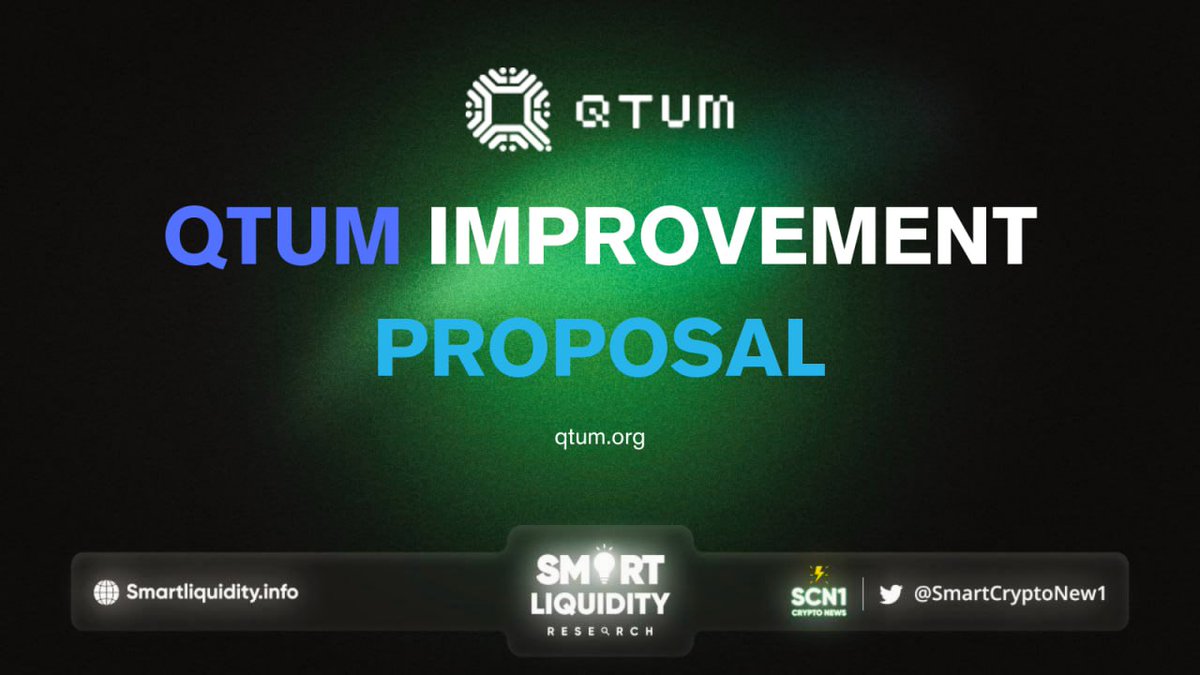 SmartCryptoNew1's tweet photo. ✨ Introducing @Qtum Improvement Proposals #QIPS

✨ #QIPS an essential aspect of Qtum's #decentralized governance that allows anyone to contribute ideas and solutions to improve the #Qtum platform

🔽 VISIT 
https://t.co/mZOKTAhPol
#SCN1 $QTUM https://t.co/cHX0RjMjeJ