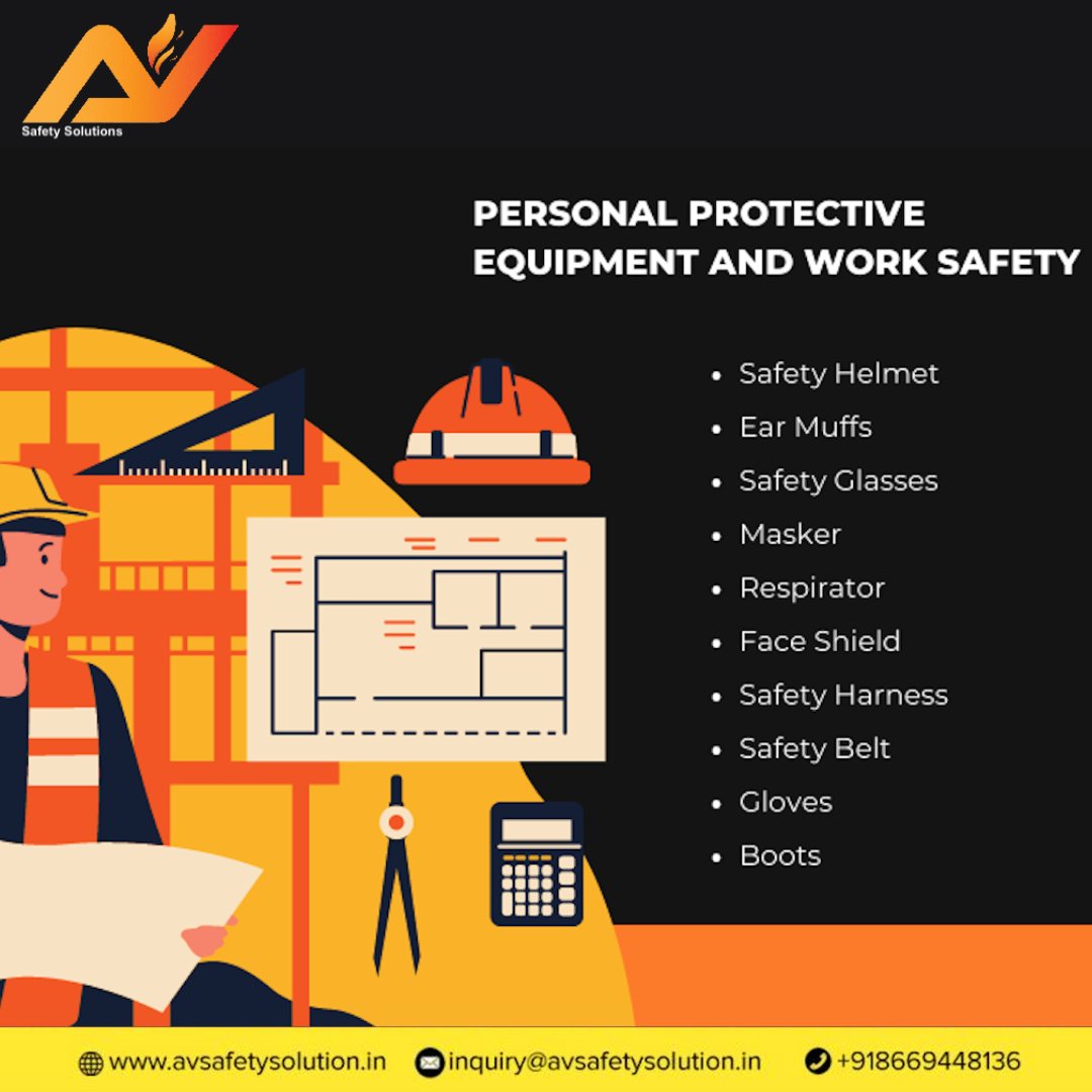 safety_av's tweet image. Personal Protective Equipment (PPE) refers to protective clothing for the eyes, head, ears, hands, respiratory system, body, and feet.
.
.
.
.
#ppe #ppekit #ppekits #ppekitsindia #safety #workers #safetyboots #safetytips #avsafety