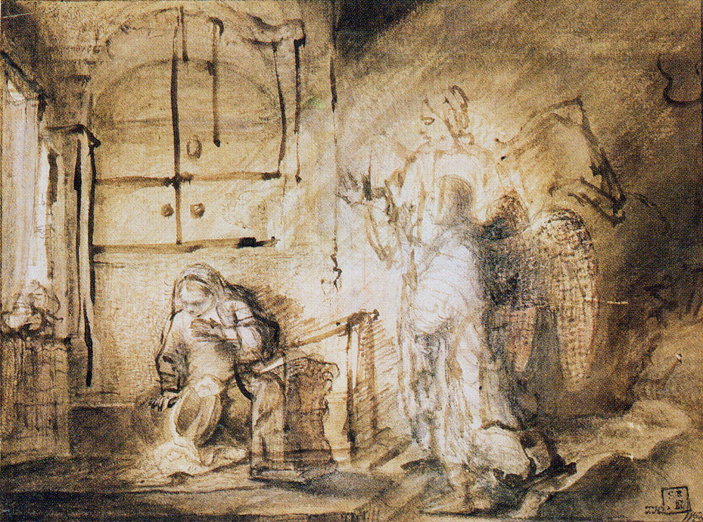 Constantijn van Renesse with corrections by Rembrandt
The Annunciation