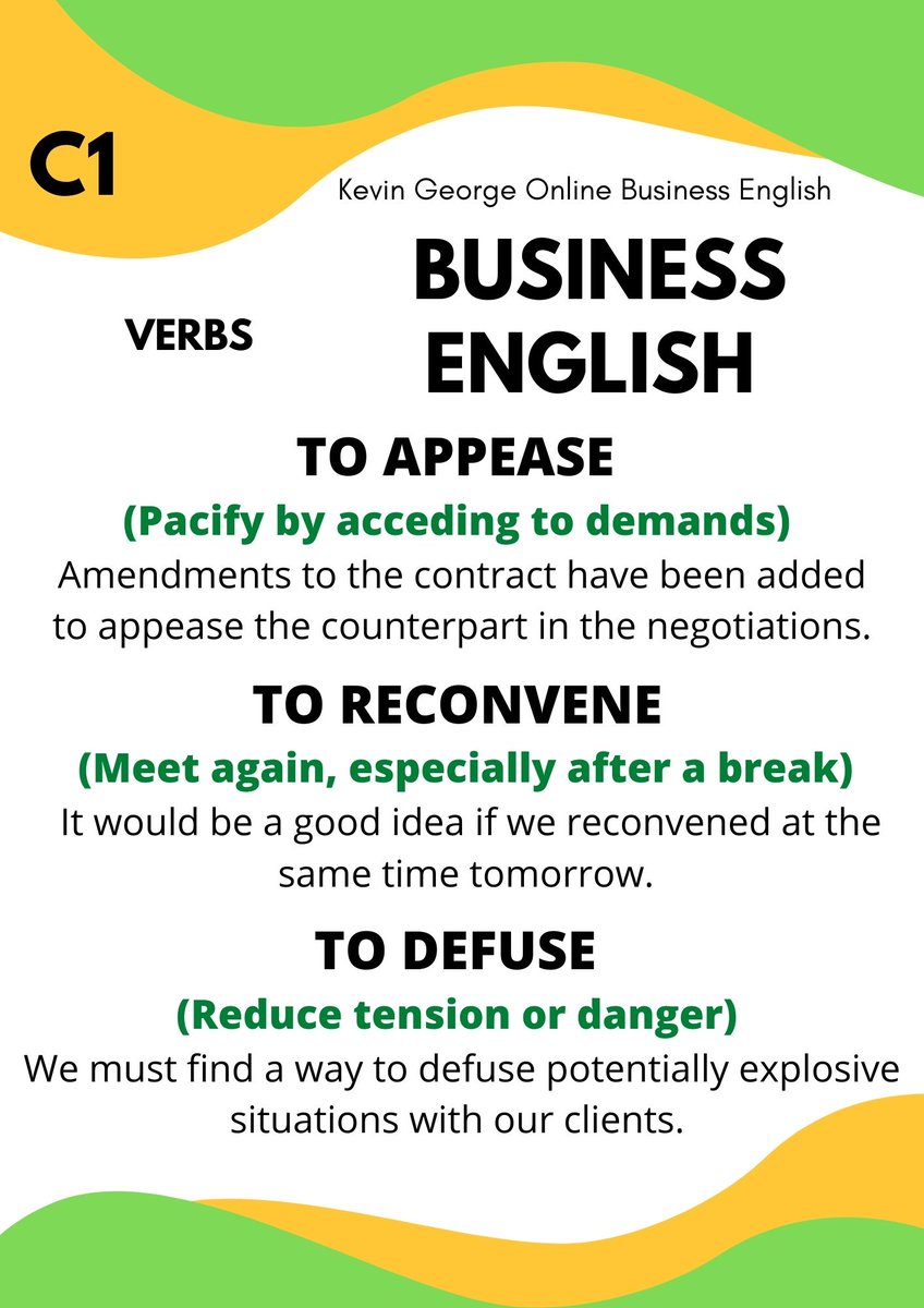 RECAP Business English Post 21, some useful advanced C1 verbs and example business sentences. Check Bio for FREE Homework Newsletter link 🔗 #LearnEnglish #LanguageLearning #TOEIC #TOEFL #英語日記 #twinglish