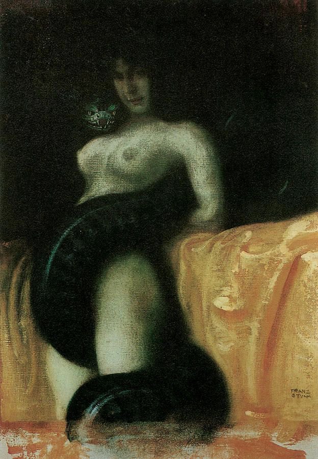 Sensuality by Franz von Stuck, 1891