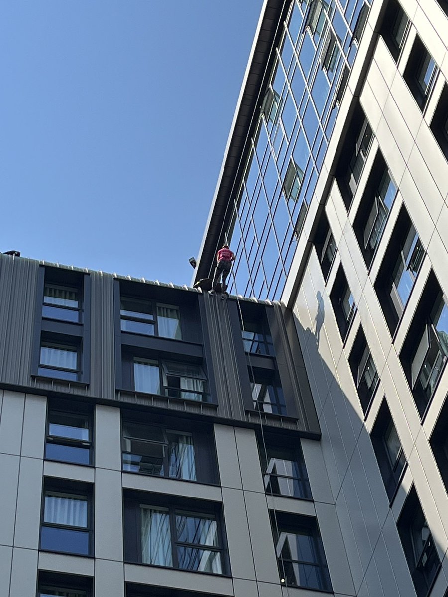 SarahCClarion's tweet photo. So proud of us! Today me and 4 of my colleagues from @ClarionLaw  abseiled to raise money for @CandlelightersT. So far we have raised £1,236! It was hot and scary but we smashed it! https://t.co/YuPfSuUUga