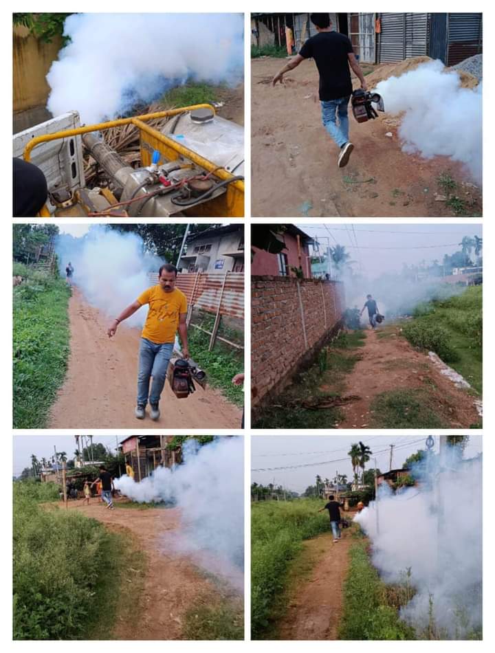 GMC workers on their toes to battle mosquitoe menace. 

#MyGmcMyGuwahati #GuwahatiMunicipalCorporation #Guwahati #Menace #Fogging
#MrigenSarania 
#SmitaRoyDas 
#MNDahal
#CouncillorsOfGMC