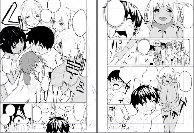 作業進捗
ぼくくん大ピンチな下描き 