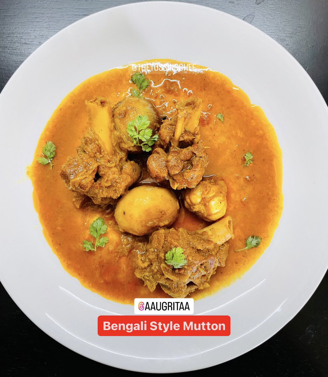 chefshivghosh's tweet photo. Bengali Style Mutton is something every Bengali crave for when it’s a holiday specially Sunday, since my childhood Mom use to prepare it and I use to relish while eating, now I cook it whenever I get a chance to prepare it #EpicTruth #Foodie #Chef #ChefTalks #Aaugritaa https://t.co/XGfhiDbP42