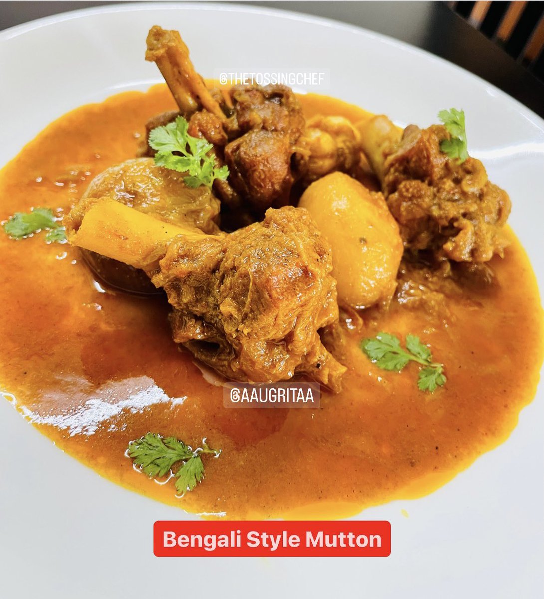 chefshivghosh's tweet photo. Bengali Style Mutton is something every Bengali crave for when it’s a holiday specially Sunday, since my childhood Mom use to prepare it and I use to relish while eating, now I cook it whenever I get a chance to prepare it #EpicTruth #Foodie #Chef #ChefTalks #Aaugritaa https://t.co/XGfhiDbP42