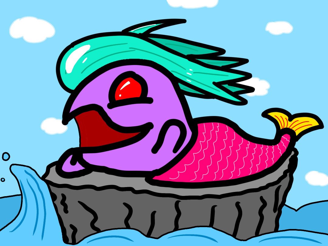 TwistyCoily's tweet photo. Monsta the Mermaid 
#monsta #bubblebobble #puzzlebobble #chacknpop #mermaid #siren https://t.co/F35XbsPf7k
