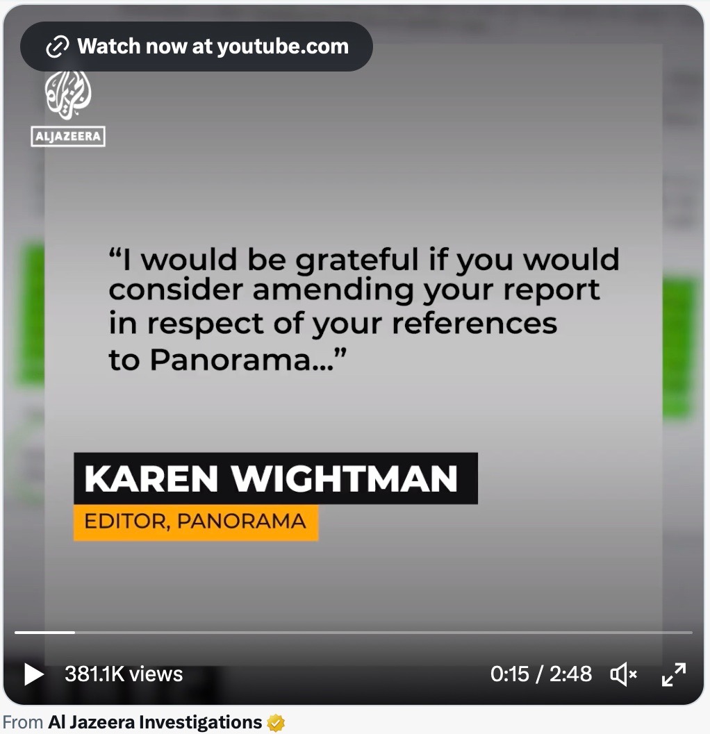 BBC have yet to offer any explanation as to how their Ware Panorama happened, why it was commissioned and by whom, why it was allowed to air just months out from a GE in their prime current affairs slot.
Not a whisper, in fact.
Needs a public enquiry.
#ItWasAScam