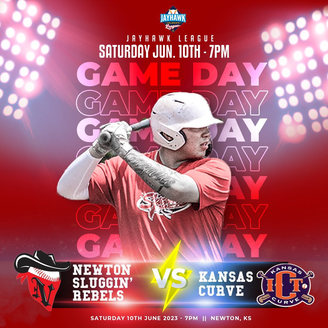 NewtonRebels's tweet photo. HOME OPENER FT. The Birthday Boy @benjicazares27
🆚: Kansas Curve
⌚️: 7:00 PM
📍: Newton, KS
📺: https://t.co/IGzOgY3p3u
🎟️: 1/2 Price Admission for Newton Residents w/ ID ($5 no ID)
#KeepOnSluggin https://t.co/HyXSeZwidj