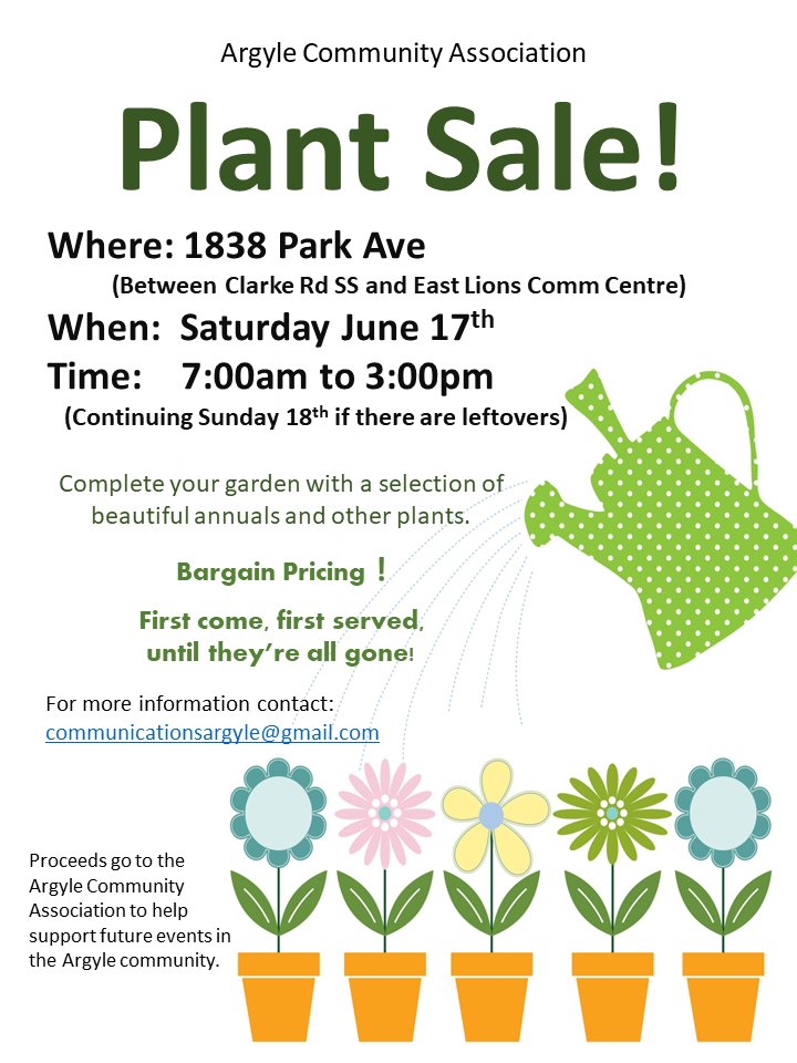 Plant Sale - Saturday Jun 17th - 7am-3pm- Park Ave, London; continuing Sunday if there are any leftovers!