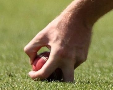 sagarcasm's tweet photo. If this ball is not touching the ground, then the grass is Blue, the sky is Green and third umpire is not blind https://t.co/E7zxR8LWgL
