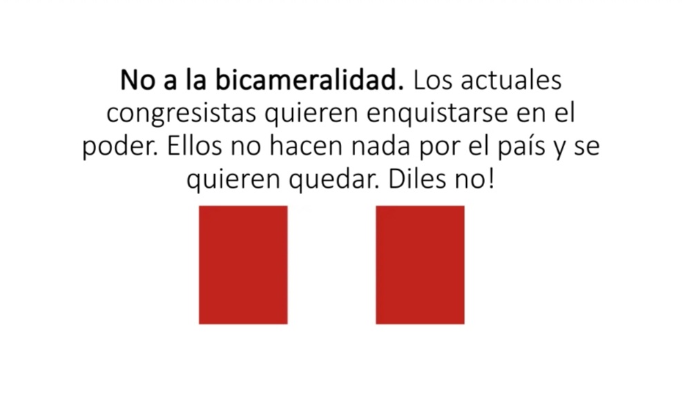 Yo le digo no a los ineptos congresistas. @AguaSapos @aps032018 @mesta_marleny @JGuzmanNYNJCT @EntreNotaGLU @claudiacisneros @JorgeC_Suecia @UrsulaMoscoso #NoalaBicameralidadEnElPerú