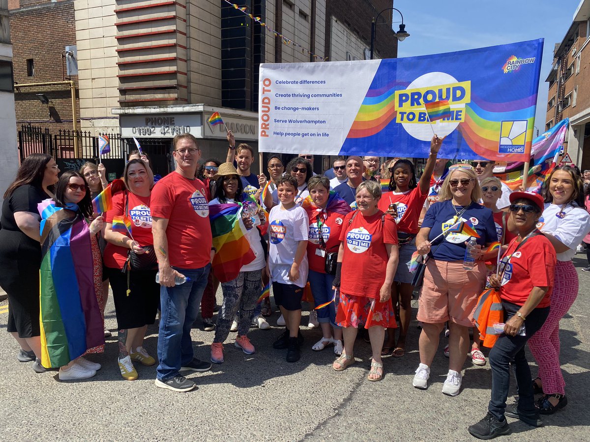 We’re proud supporters of #WolvesPride. We’ve had an amazing morning as part of the parade. We’re proud to help create thriving communities and #CelebrateDifferences 🌈 #ProudToBeMe