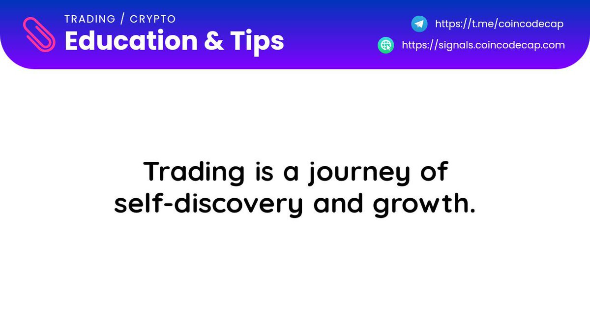 c3_trading's tweet photo. ๐#Learning #CCCTradingLesson
โขTrading is a journey of self-discovery and growth.
๐#Education #cryptoeducation ๐ https://t.co/Wsor0IMJGk