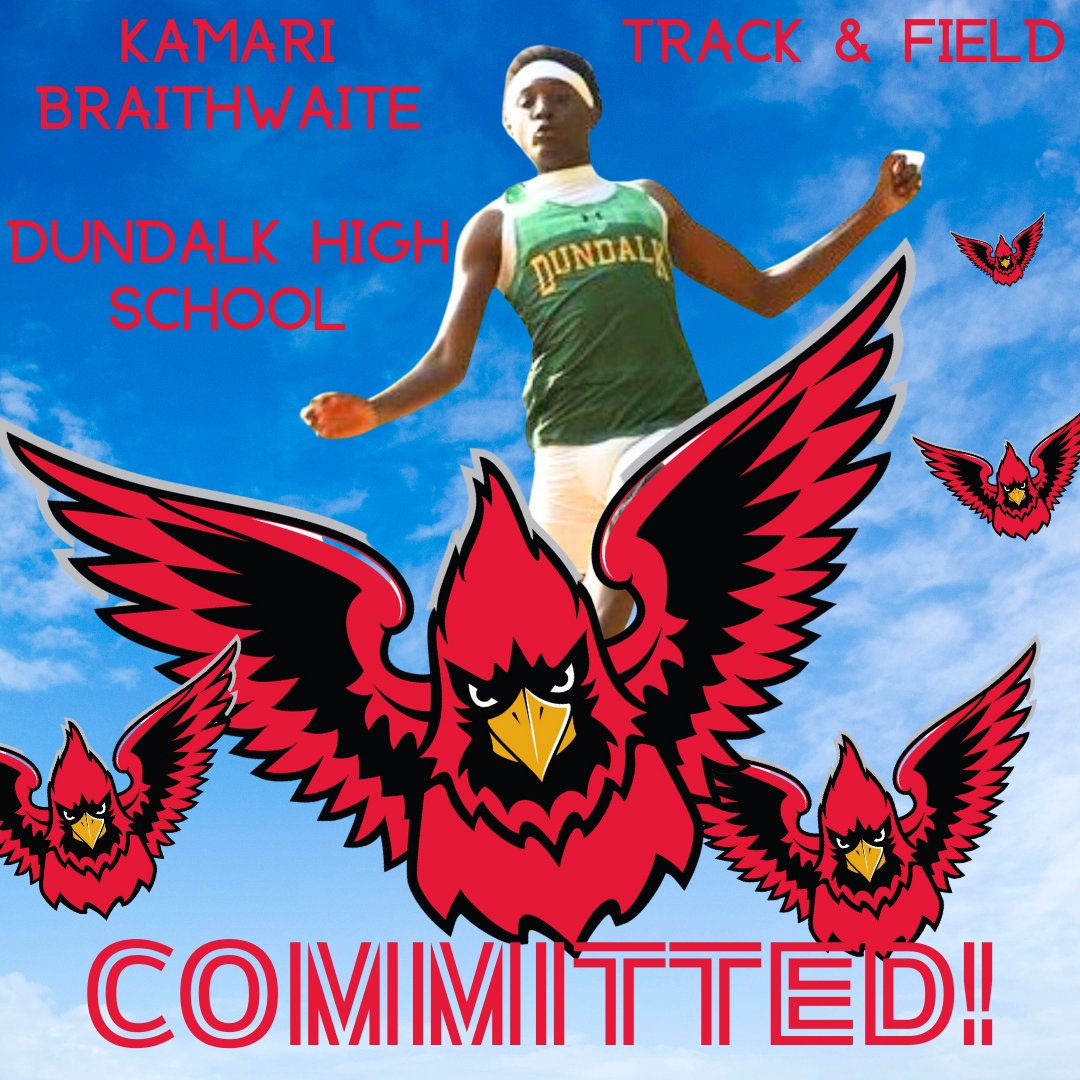 CCBCCardsSports's tweet photo. It's a bird! It's a plane! No! It's our newest committee from Dundalk High School, Kamari Braithwaithe! #GoCardinals #ProtectTheNest #JUCOPRODUCT https://t.co/miG8wXB8j6