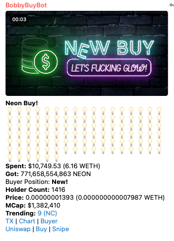 0xSweDan's tweet photo. Big entires are coming... 
Big things are coming...
@NeonApesYC $NEON https://t.co/ofof9NJt1c