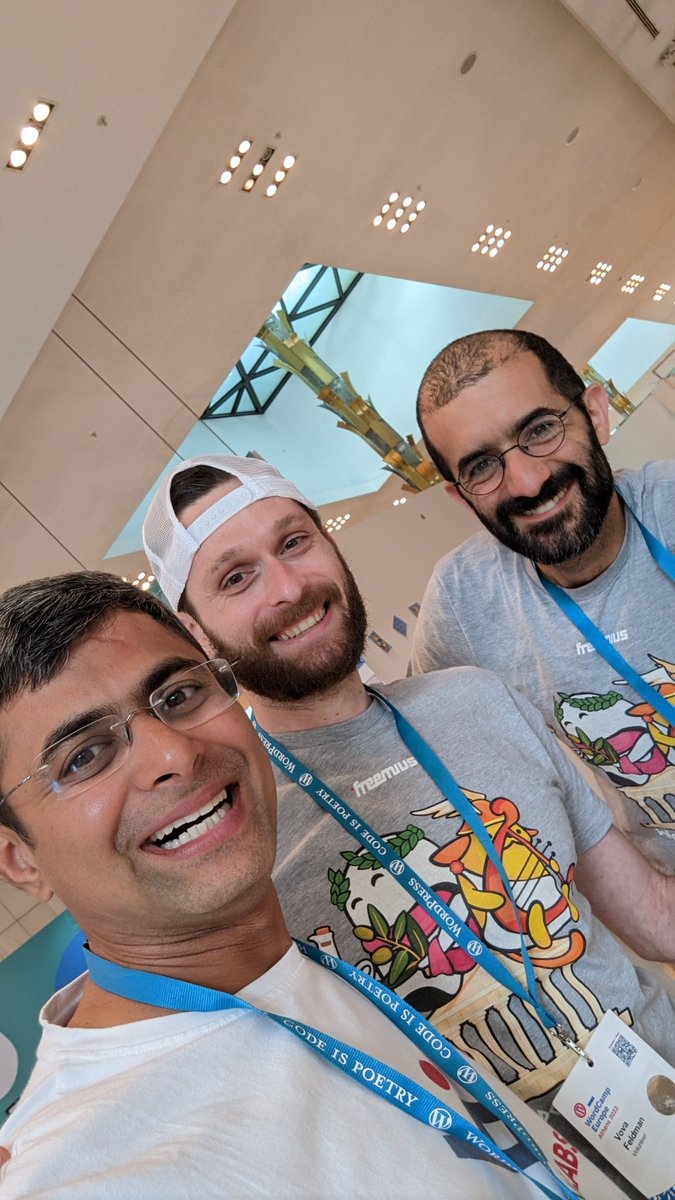 Amazing conversation with <a href="/vovafeldman/">Vova</a> and <a href="/ZeeHazan/">Zee Hazan</a> #WCEU