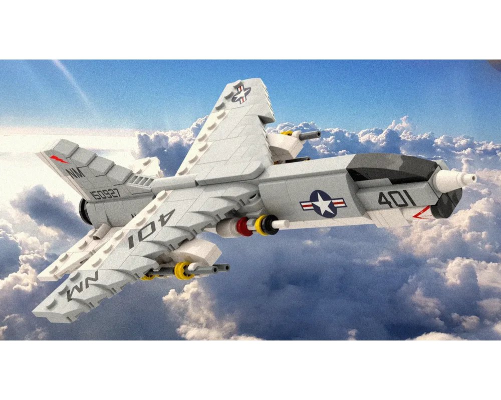1:72 Scale F-8E Crusader by HandSolo99 #LEGO reb.li/m/151000