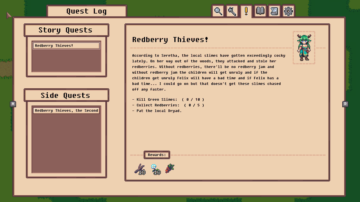 Just finished our quest system! It required a buttload of functions but it's finished.

#indiedev #GameMaker #gamedev #indierpg #pixelart #CatShelterGame #indiegame