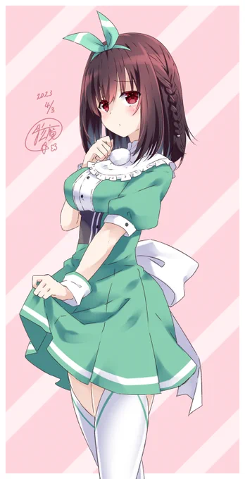 #オリジナルイラスト ウチの子に色々着せたい何かがあります。 今年はバニーが多いと思う。