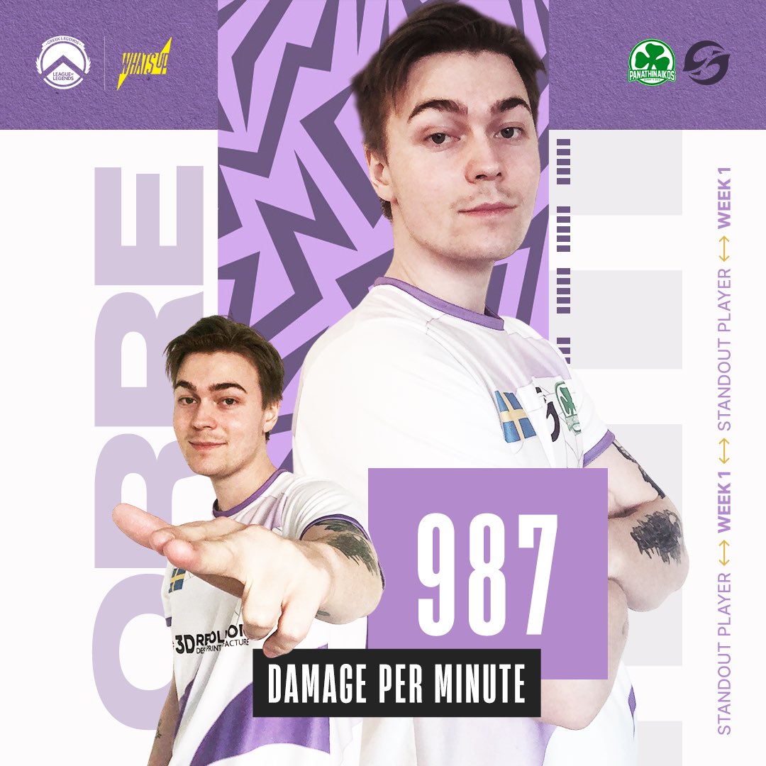 👾 Week 1 | Standout Player 

🏆 | Damage Leader | ORRE

#GLLSummer23