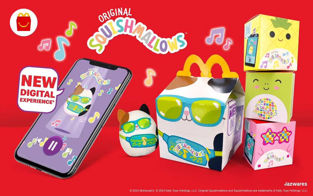 Yes.  It’s true.
Squishmallows are coming to McDonald’s!