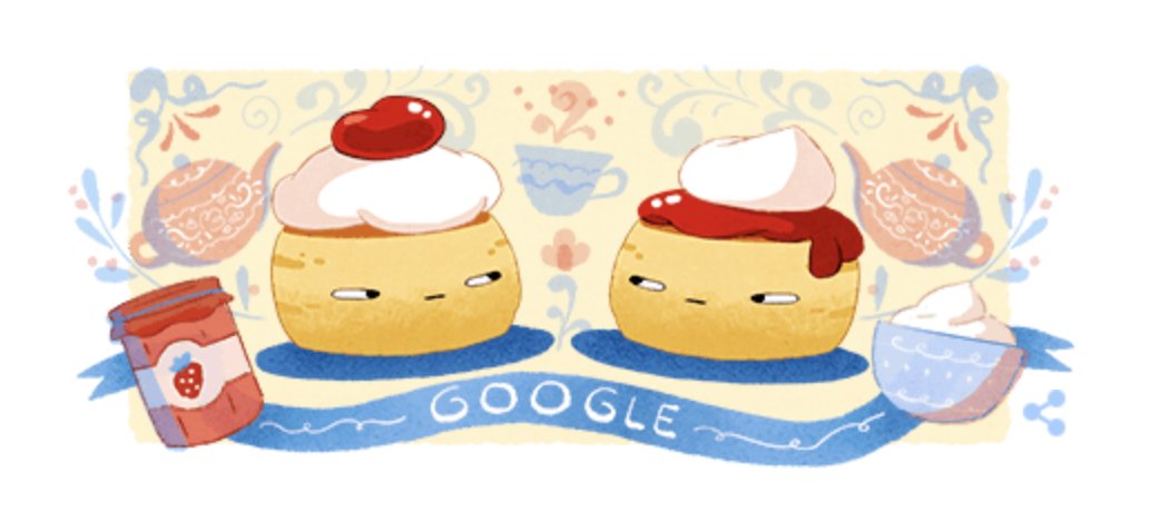 Thank you <a href="/GoogleDoodles/">Google Doodles</a> for alerting me to just how suspicious scones are of each other.
