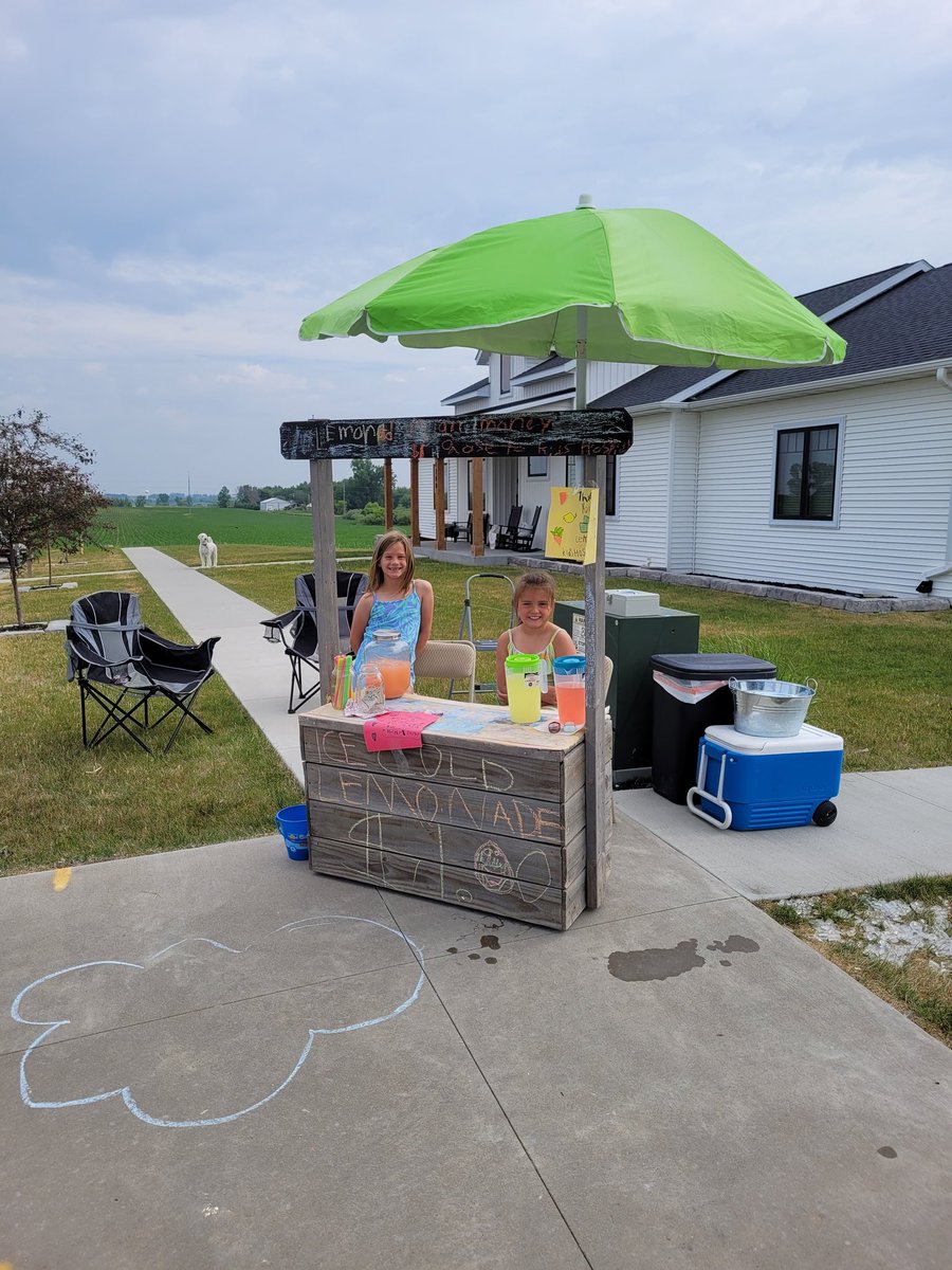Awesome lemonade stand at 12th St and 13th Ave NW this morning.  Go get some!