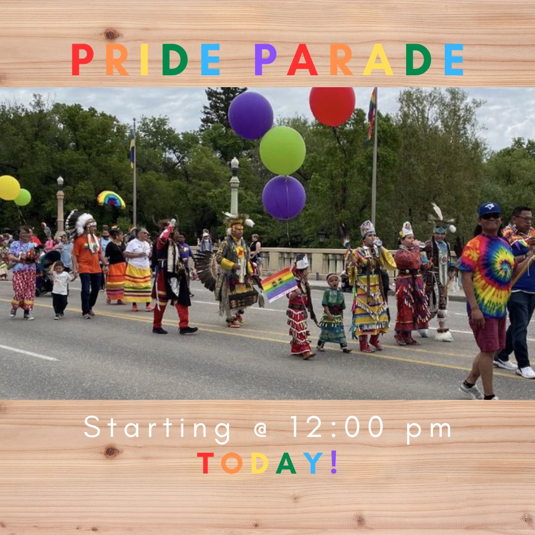 🌈 Today is the Pride Parade! 🌈

The 2023 Queen City #QCPRIDE Pride Parade will start at 12:00 pm, live stream option available!

Join after the Parade in Wascana Park for an afternoon/ evening festival event waiting for you to enjoy!

#IntersexPride #IndigenousPride #LoveIsLove