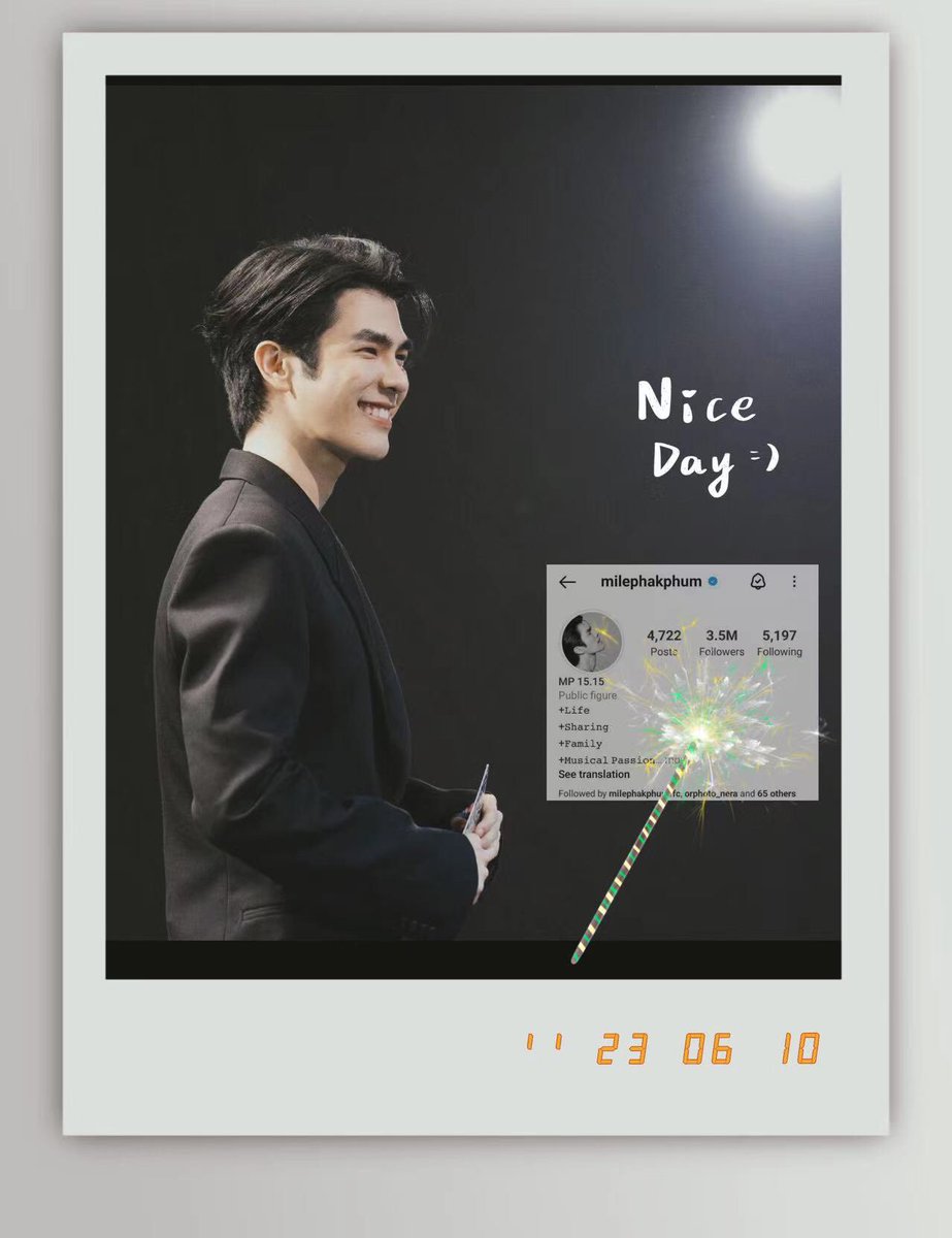MilePhakph_CNFC's tweet image. Congrats to the IG followers of @milephakphum reaching 3.5M. 🥳🥳

Nobody more charming than him. 💚💚

STARRING MC MILE 

#MilePhakphum 
#THCEP8